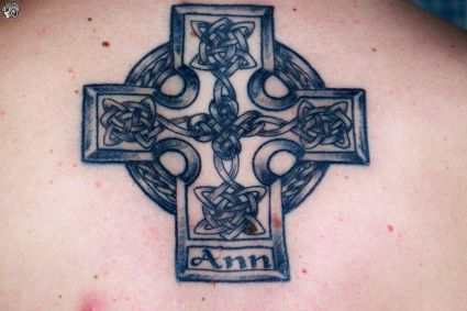 Cross Back Tattoo